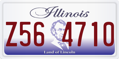 IL license plate Z564710
