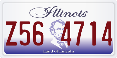 IL license plate Z564714