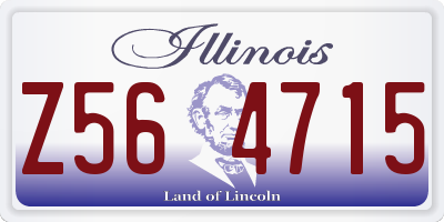IL license plate Z564715