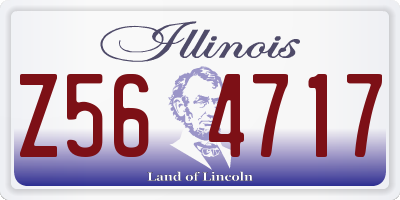 IL license plate Z564717
