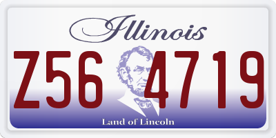 IL license plate Z564719
