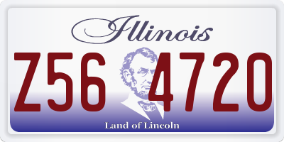 IL license plate Z564720