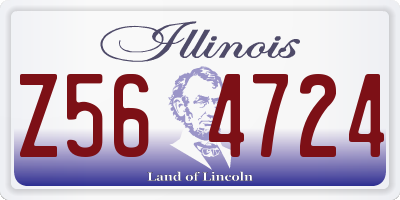 IL license plate Z564724