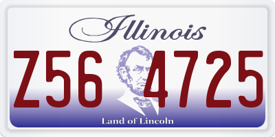 IL license plate Z564725
