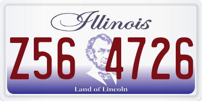IL license plate Z564726