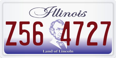 IL license plate Z564727