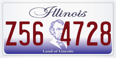 IL license plate Z564728