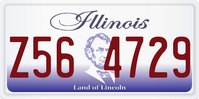 IL license plate Z564729