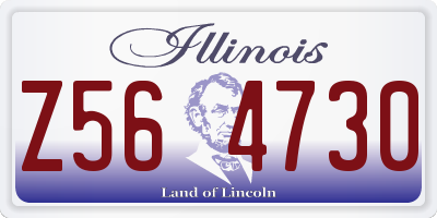 IL license plate Z564730
