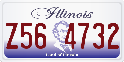 IL license plate Z564732