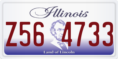 IL license plate Z564733