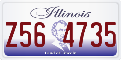 IL license plate Z564735