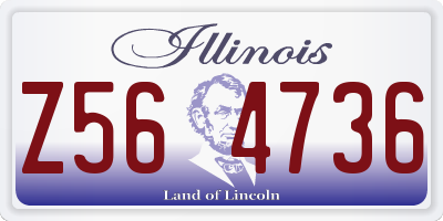 IL license plate Z564736
