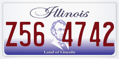 IL license plate Z564742
