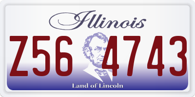 IL license plate Z564743
