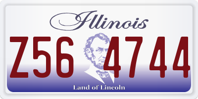 IL license plate Z564744