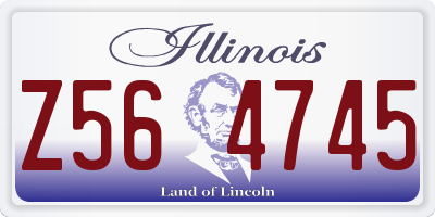 IL license plate Z564745
