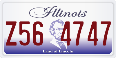 IL license plate Z564747