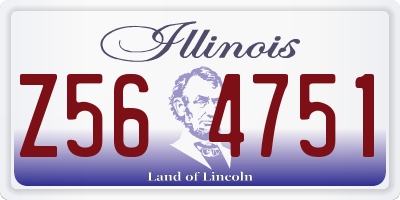 IL license plate Z564751