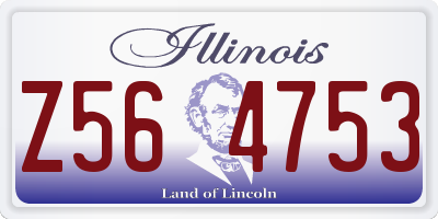 IL license plate Z564753