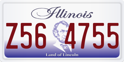 IL license plate Z564755