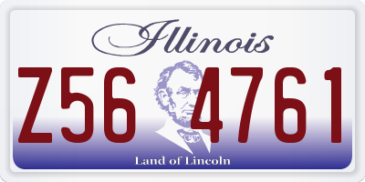 IL license plate Z564761