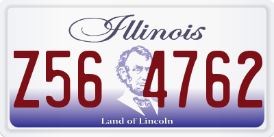 IL license plate Z564762