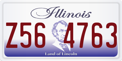 IL license plate Z564763