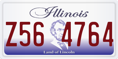 IL license plate Z564764