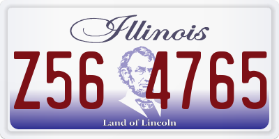 IL license plate Z564765