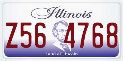 IL license plate Z564768
