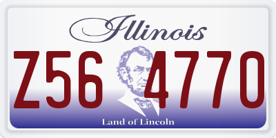 IL license plate Z564770