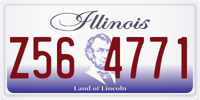IL license plate Z564771