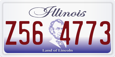 IL license plate Z564773