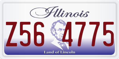 IL license plate Z564775