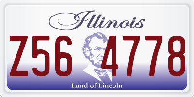 IL license plate Z564778