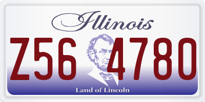 IL license plate Z564780