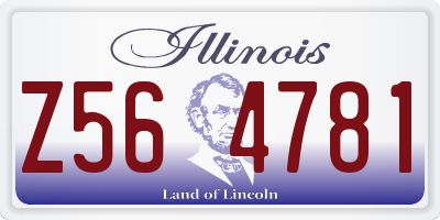 IL license plate Z564781