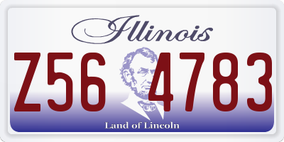 IL license plate Z564783