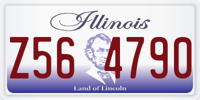 IL license plate Z564790
