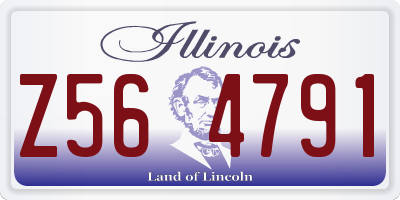 IL license plate Z564791