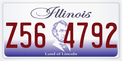 IL license plate Z564792