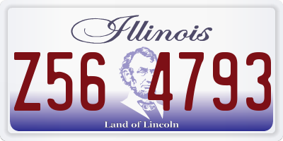 IL license plate Z564793