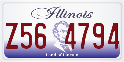 IL license plate Z564794