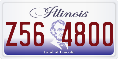 IL license plate Z564800