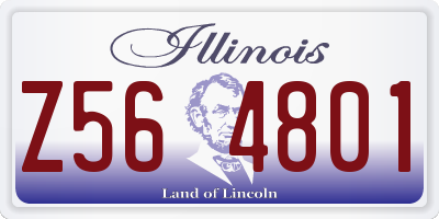 IL license plate Z564801