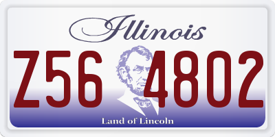 IL license plate Z564802