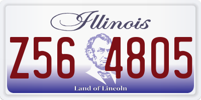 IL license plate Z564805