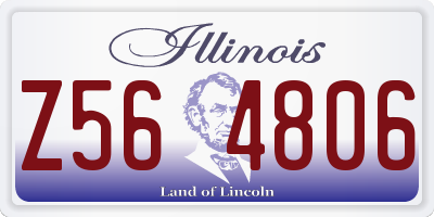 IL license plate Z564806