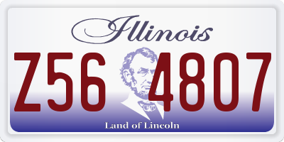 IL license plate Z564807